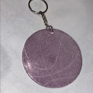 Purple Basketball keychain